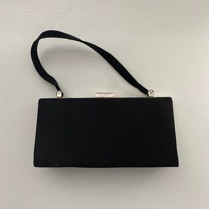 Black Satin Formal Purse